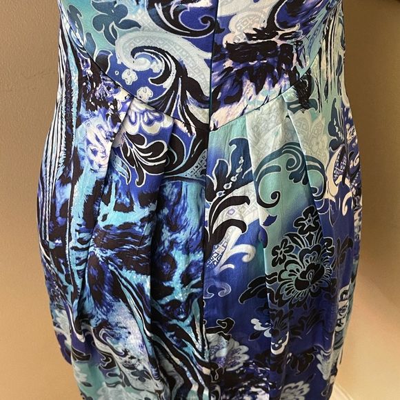 CACHe Silk Strapless Dress Sz 4 - Picture 8 of 14